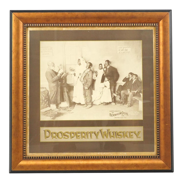 Framed 1897 Print Advertisement for Prosperity Whiskey For Sale