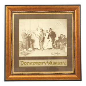 Framed 1897 Print Advertisement for Prosperity Whiskey