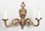 Classic French gilt bronze wall sconces, newly rewired and ready to hang.