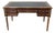 Louis XVI-Style Double-Sided Wood and Brass Bureau Plat with Leather Top For Sale