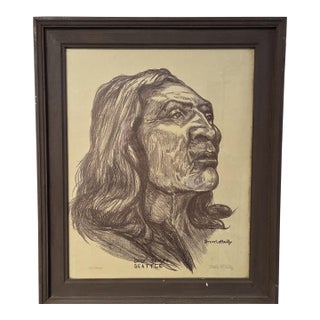 1980s Steve LeBailly Signed Chief Sealth Limited Edition Print #25/2000 For Sale