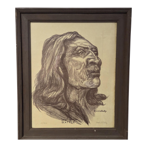 1980s Steve LeBailly Signed Chief Sealth Limited Edition Print #25/2000
