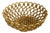 Handmade Ochre Ceramic Openwork Fruit Basket from Pichon Uzès, France, 1960s For Sale