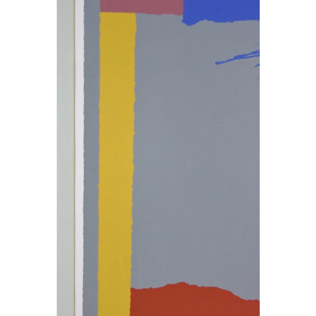 Printmaking Materials 1980s Vintage Modern Abstract Screenprint Primary Colors Titled “Square One” For Sale - Image 7 of 11