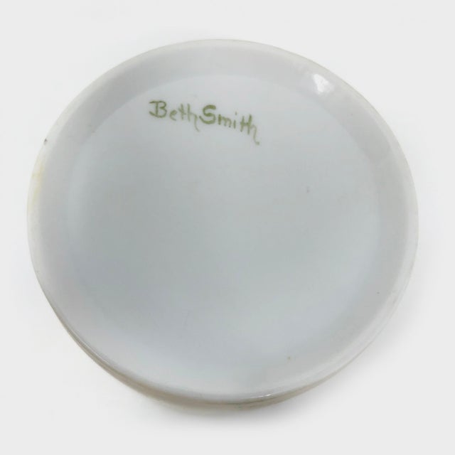 Mid 20th Century Mid 20th Century Hand Painted Porcelain Mugs- Set of 8 For Sale - Image 5 of 5