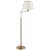 Traditional Visual Comfort Signature Triple Swing Arm Floor Lamp in Hand-Rubbed Antique Brass with Linen Shade For Sale - Image 3 of 3