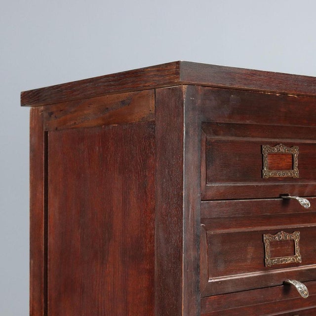 Antique Chest of Drawers in Walnut and Painted Oak For Sale - Image 4 of 10