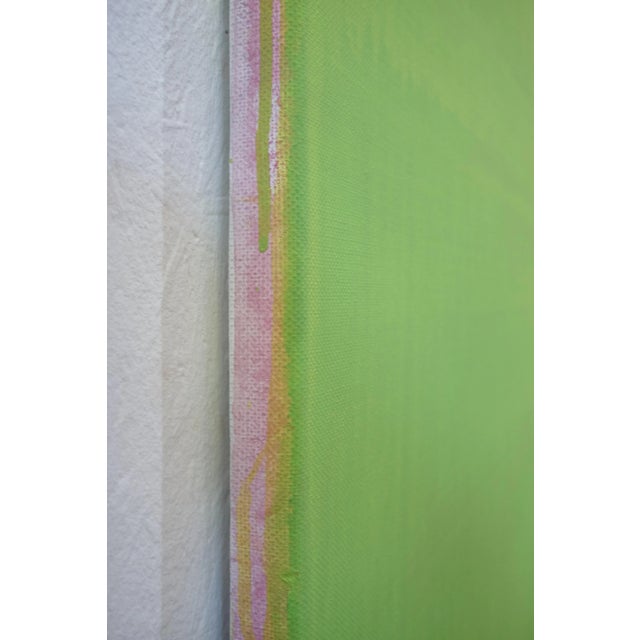 After many uncertain layers, the piece began to approach yellow from lime green. This shift was created by adding several...