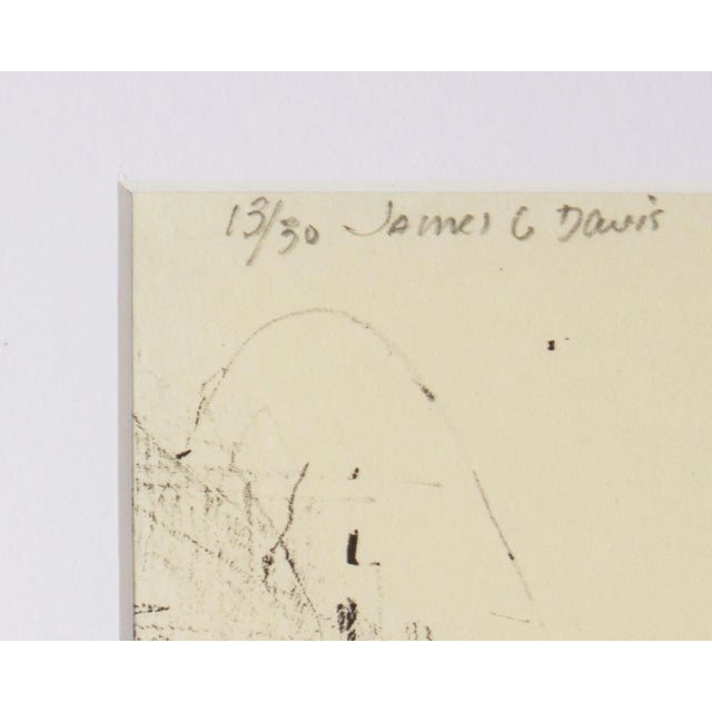 Printmaking Materials 1989 “Profiles” Lithograph Print by James G. Davis For Sale - Image 7 of 7