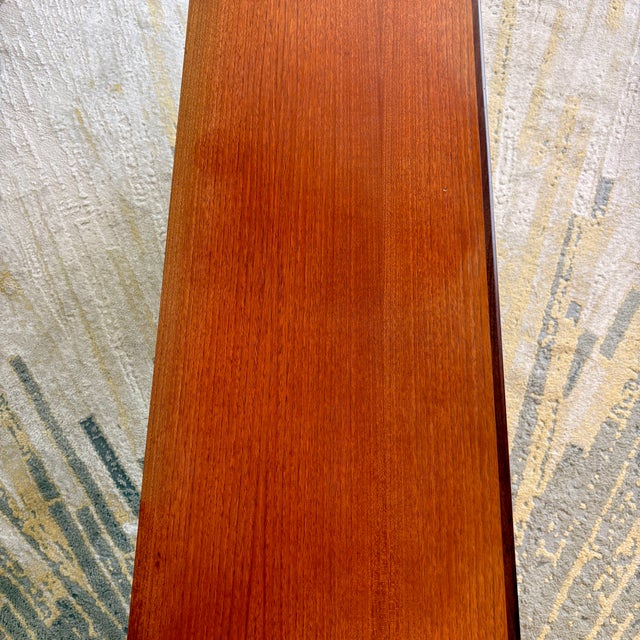 1970s G Plan Fresco Floating Teak Desk by v.b. Wilkins For Sale In Austin - Image 6 of 9