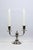 Silver Two-Light Candlesticks in Silver-Plated Metal, 1890s, Set of 2 For Sale - Image 8 of 13