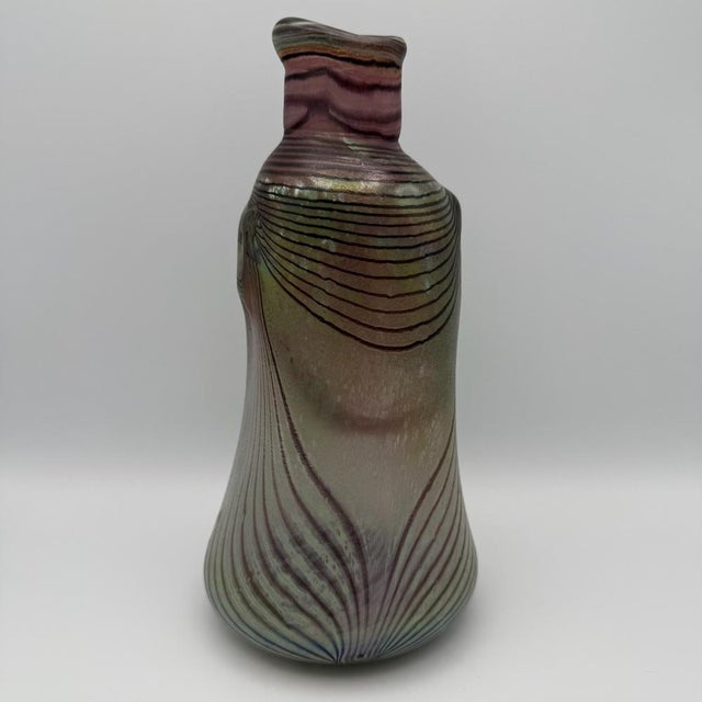 Glass Large Glass Vase by Erwin Eisch, 1982 For Sale - Image 7 of 12