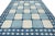 2010s Rug & Kilim’s Contemporary Dhurrie Rug in Blue With White Geometric Patterns For Sale - Image 5 of 7