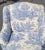 Textile Vintage French Chaise Chair Toile Fabric For Sale - Image 7 of 10