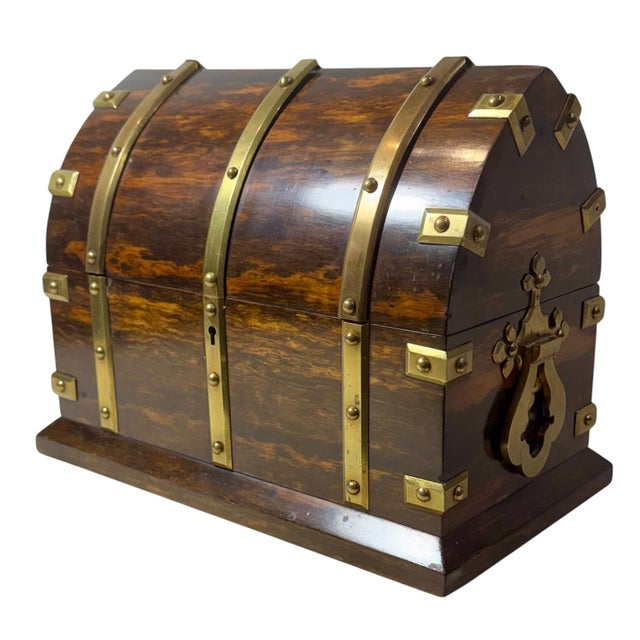 Brown English Stationery Box, Circa 1830 For Sale - Image 8 of 10