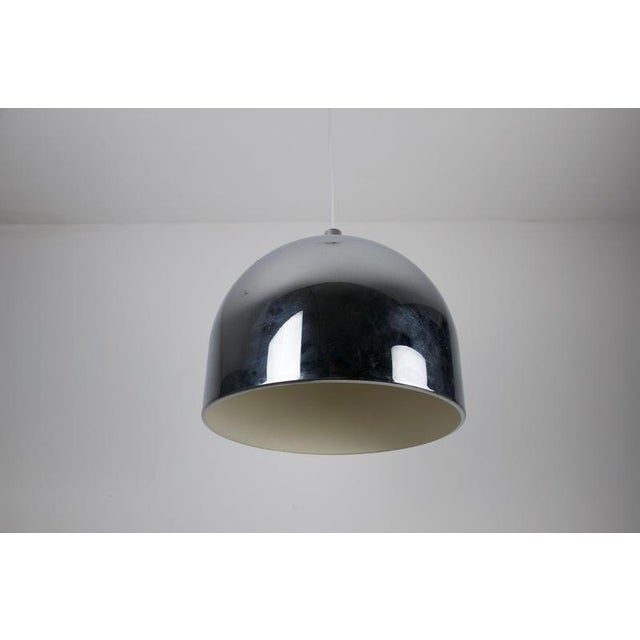 Vintage German Chrome Pendant Lamp from Staff, 1970s For Sale - Image 3 of 9