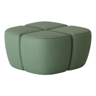 Max Ottoman in Kvadrat Hero 2 Fabric by Julien Lestrille For Sale
