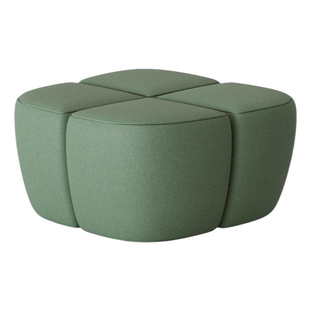 Max Ottoman in Kvadrat Hero 2 Fabric by Julien Lestrille For Sale