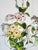 Green Vintage Italian Handpainted Foral Motif Tole Chandelier For Sale - Image 8 of 18