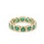Natural 4.12 cts Zambian emerald band ring 18k gold For Sale - Image 14 of 18