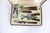 1950s 1950s Mid Century Modern Bar Tool Set With Faux Tortoise Bakelite Handles in Original Box For Sale - Image 5 of 7