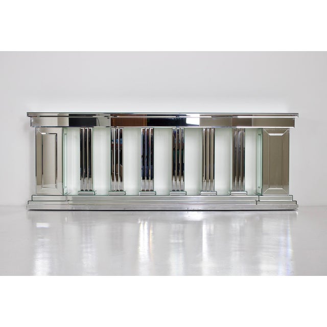 Mirrored Baluster Console from Maison Roméo, 1980s For Sale - Image 6 of 16