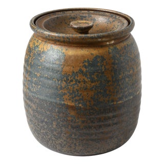 German Studio Pottery Container from Töpferei Schäfer Telgte, 1970s For Sale