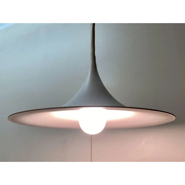 Small White Semi Ceiling Lamp by Claus Bonderup & Torsten Thorup for Fog & Mørup, 1960s For Sale - Image 18 of 18