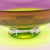 Nicholas Kekic Signed 15-Inch Two-Color Incalmo Bowl (Hyacinth and Lime With Clear Base) Large Centerpiece Bowl For Sale - Image 11 of 16