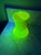 Late 19th Century Antique Victorian Burmese Uranium Glass Vase 4.5" Thomas Webb/ Mount Washington Ruffled Glow For Sale - Image 5 of 10