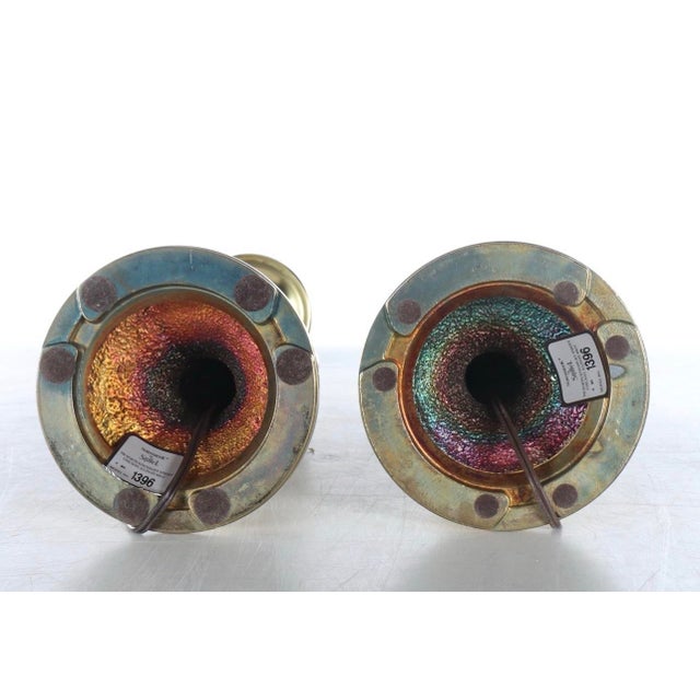 1970s 1970s Stiffel Northbrook Barley-Twist Swing-Arm Brass Lamps - a Pair For Sale - Image 5 of 11