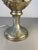Antique Pewter Angel Lamp with Pleated Glass For Sale - Image 13 of 18