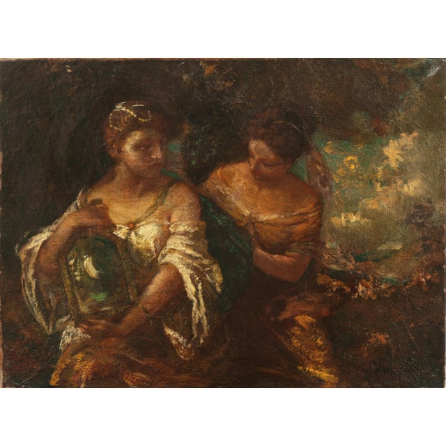 Dark Green 'Women Gathering Garlands' by Frederick Ballard Williams, 1906, Paris, Cooper Union, Metropolitan Museum, National Academy of Design, National Gallery For Sale - Image 8 of 8