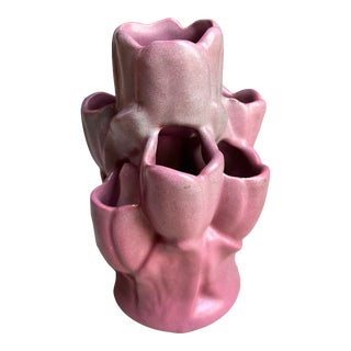 Vintage 1950s Niloak Tulip Vase For Sale