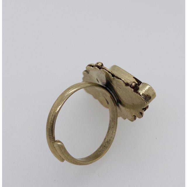 1990s 1950's Vintage Tribal Sterling Silver Moroccan Ring For Sale - Image 5 of 7