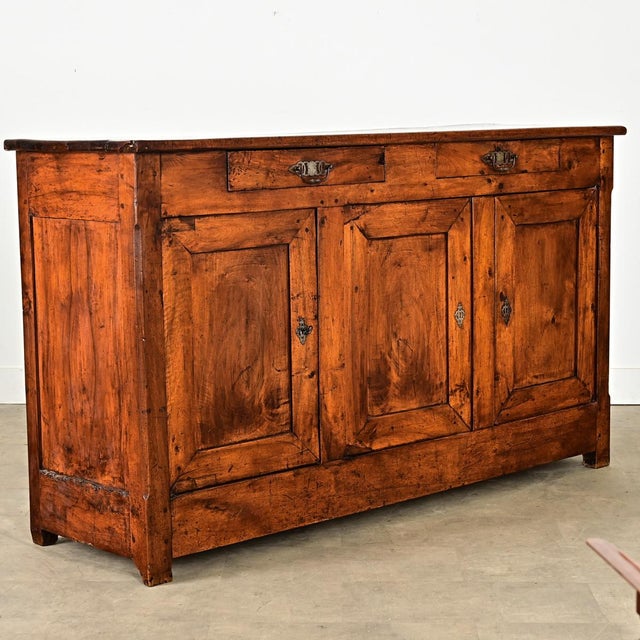 French 19th Century Solid Walnut Enfilade For Sale - Image 15 of 16