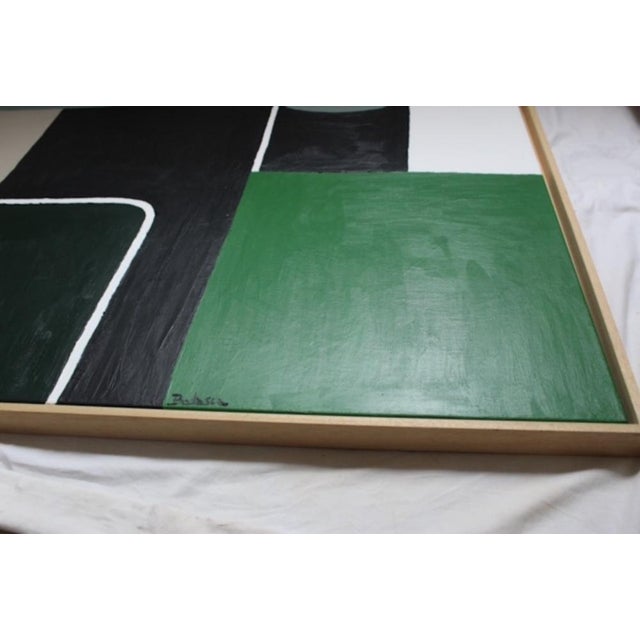Bodasca, Abstract Geometric Green Nature, 2026, Acrylic on Canvas For Sale - Image 9 of 12
