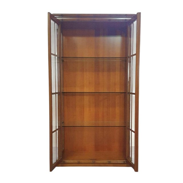 Faux Bamboo Cabinet from Jonathan Adler, 1980s For Sale - Image 4 of 10