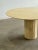 White Vintage Travertine Pedestal Dining Table For Sale - Image 8 of 10