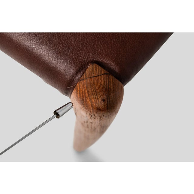 Teak Møller Model 78 Dining Chairs in Leather by J.L. Møllers Møbelfabrik, Denmark, circa 1960's - Set of 4 For Sale - Image 9 of 11