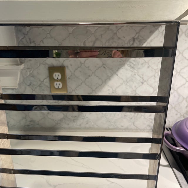 Heavy Chrome Jewelry Stand / Sculptural Metal Organizer | Modern Vertical Display, Late 20th Century For Sale In Nantucket - Image 6 of 8