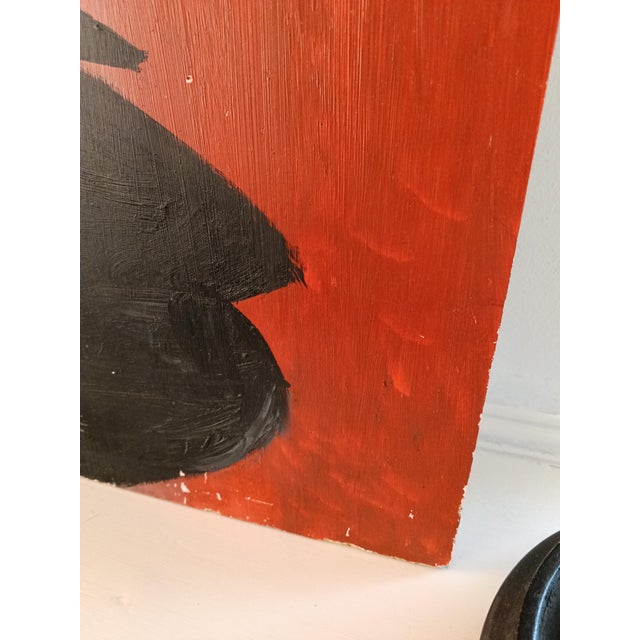 Portrait of Andy Warhol, 1980s, Painting on Chipboard For Sale - Image 9 of 16