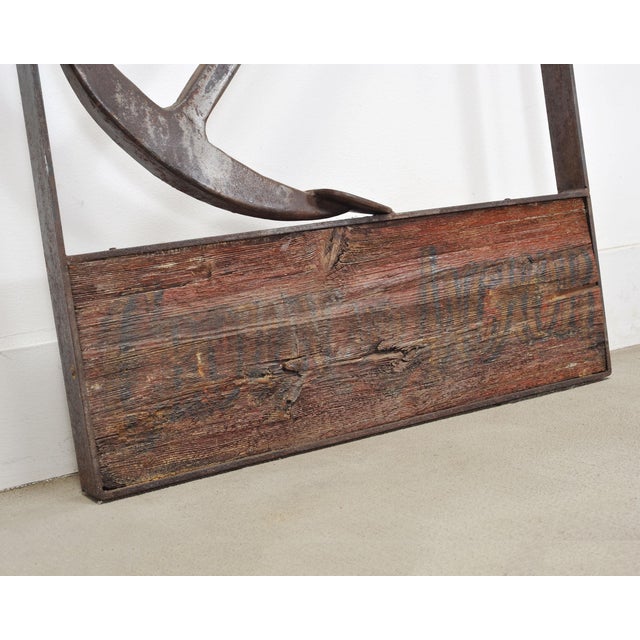 British Crown & Anchor Iron Hanging Tavern or Pub Sign For Sale - Image 17 of 18