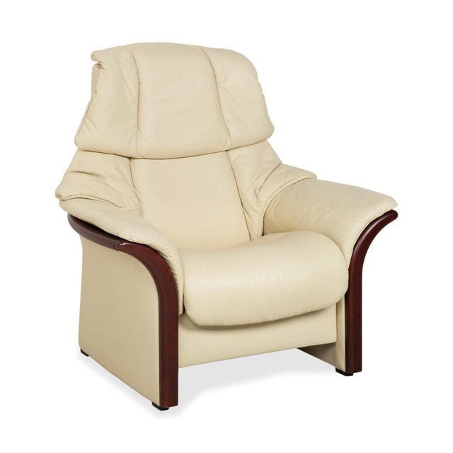 Eldorado Recliner in Cream Leather from Stressless For Sale - Image 17 of 17