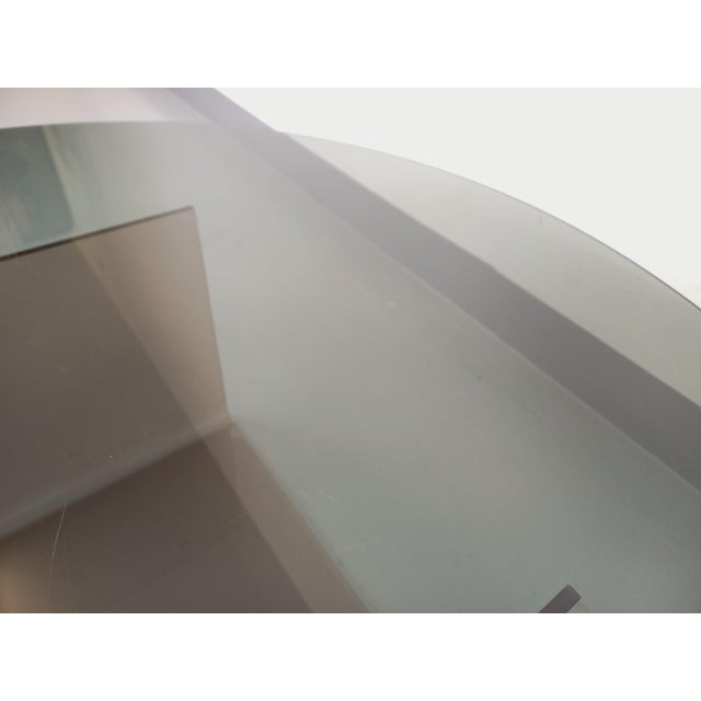 Space Age Round Coffee Table in Glass and Acrylic Glass, 1970s For Sale - Image 3 of 15