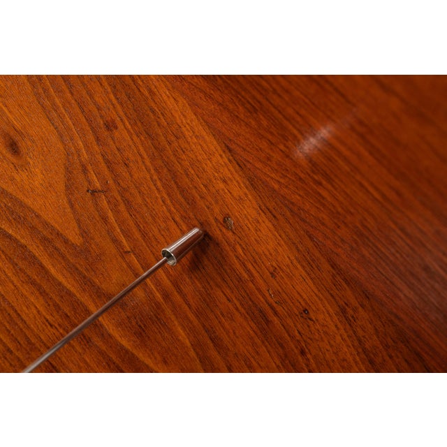 Rare Early Mid Century Modern Baldwin Acrosonic Piano in Walnut, Brass & Caning #759945, Usa, C. 1960s For Sale - Image 12 of 18