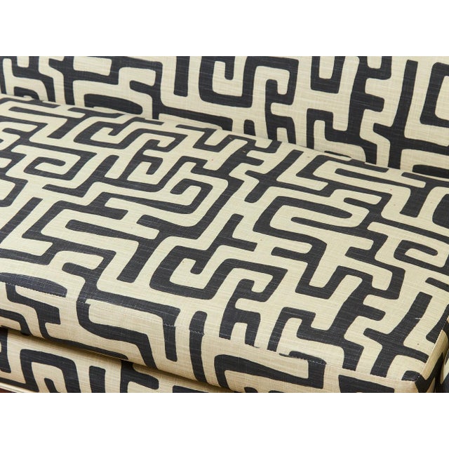 Vintage Victorian Chaise Lounge Sofa Carved Wood Frame For Sale - Image 9 of 12