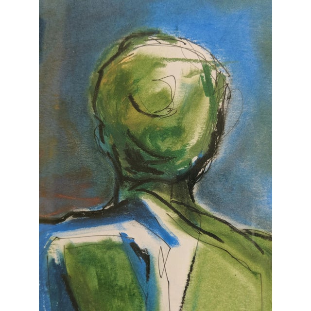 Original Nude Woman Figural Painting "From the Back" Signed by the Artist and Framed For Sale - Image 9 of 11