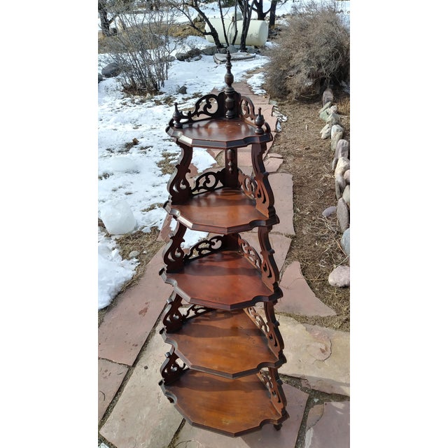 American Early 19th Century Corner Whatnot For Sale - Image 3 of 4
