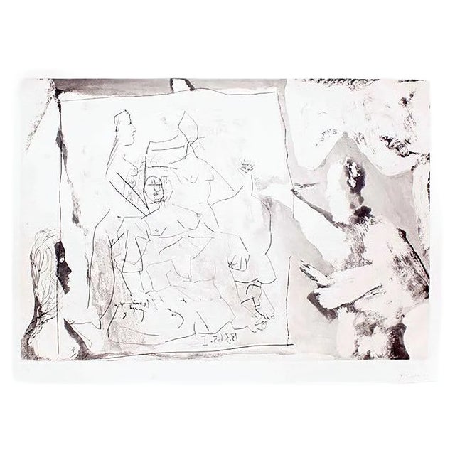 Dans l' Atelier - 1960s - Pablo Picasso - Aquatint - Modern 1965 For Sale